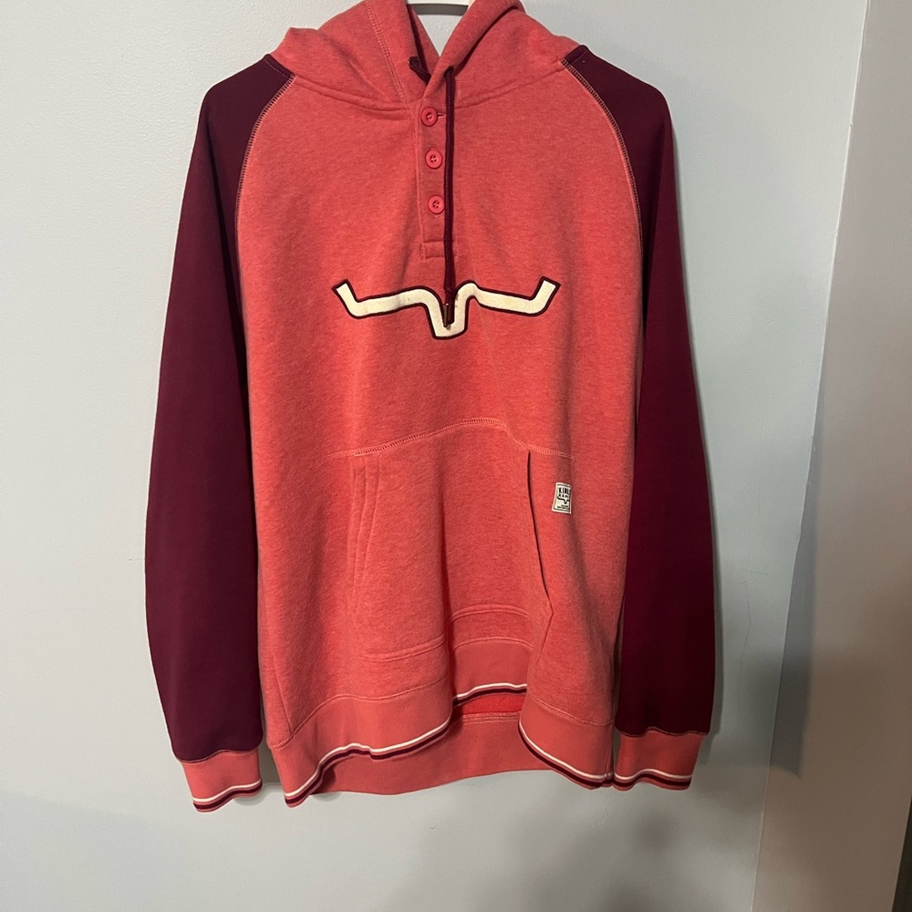 Kimes Red and Burgundy Hoodie